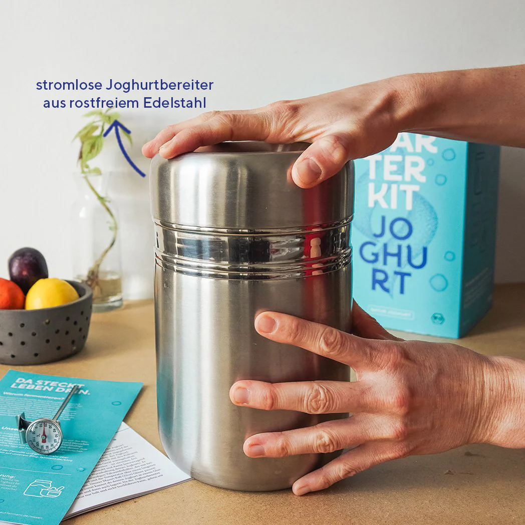 Joghurt Starter Kit mit Joghurtbereiter - Bio Joghurt selber machen - Image 3