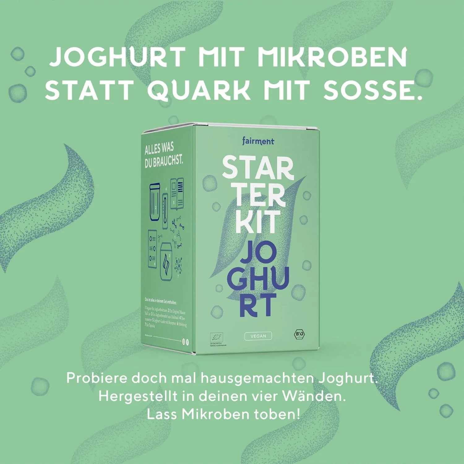 Joghurt Starter Kit mit Joghurtbereiter - veganen Joghurt selber machen - Image 4