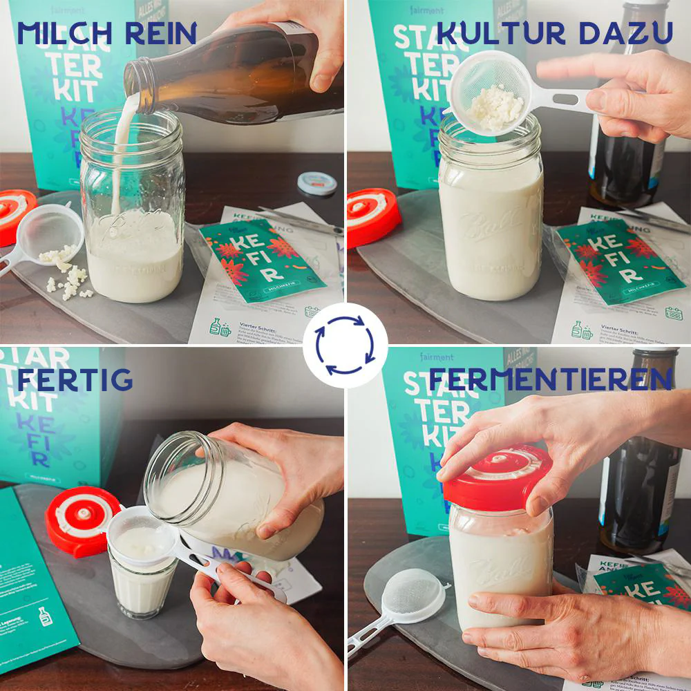 Milchkefir Starter Kit - Bio Milchkefir selbermachen - Image 3
